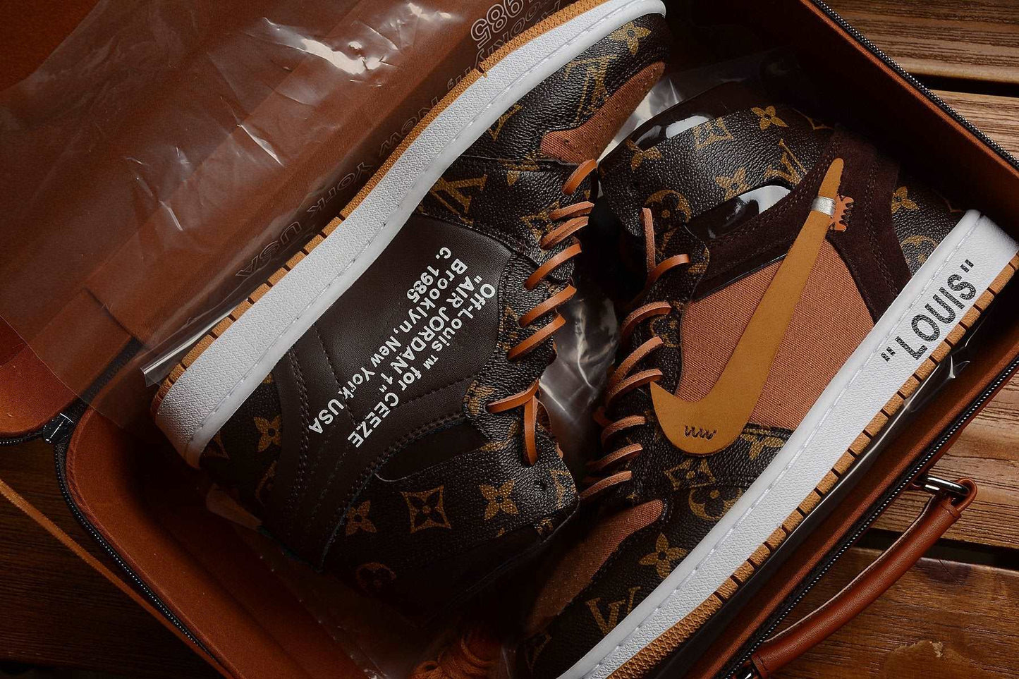 Off-Louis LV Custom Air Jordan 1