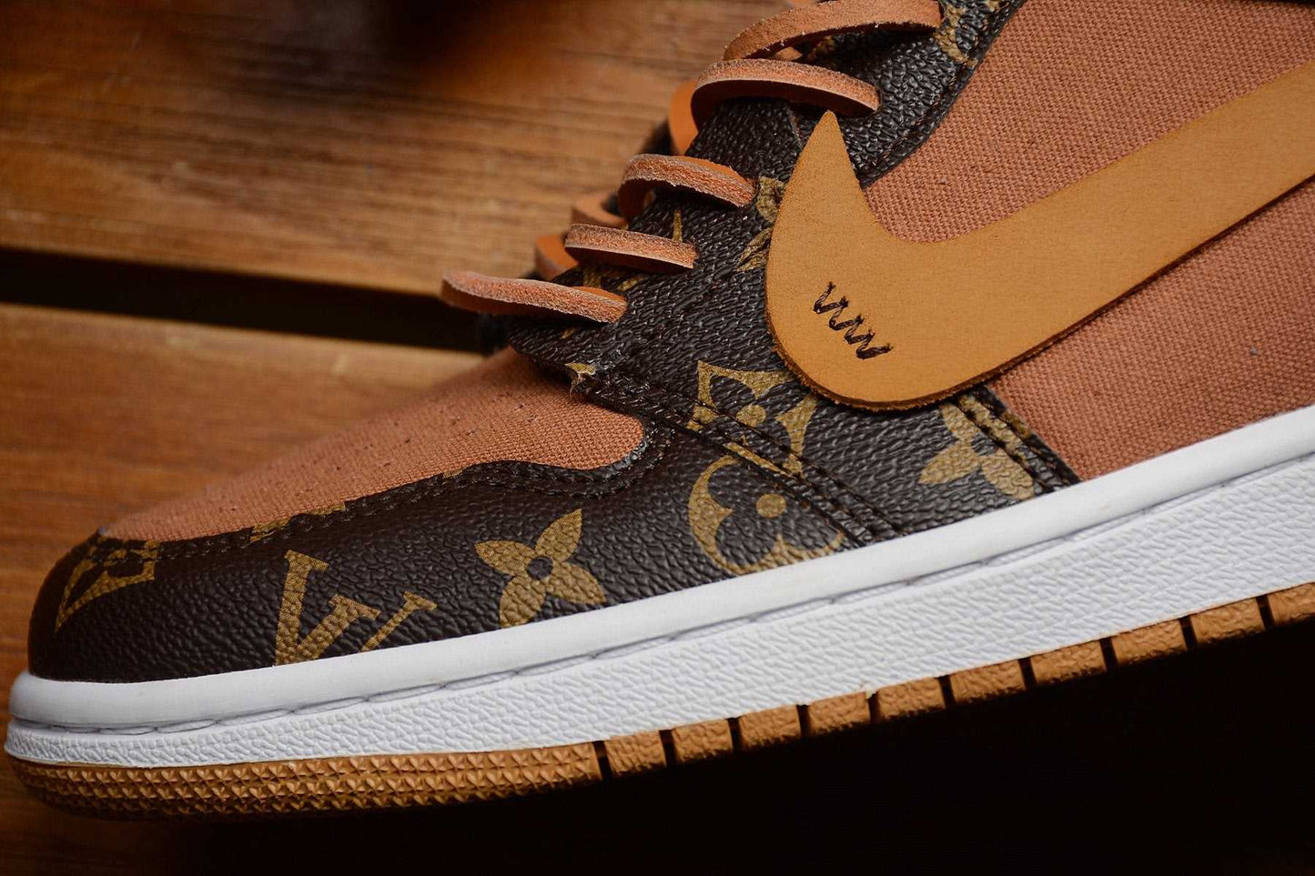 Off-Louis LV Custom Air Jordan 1